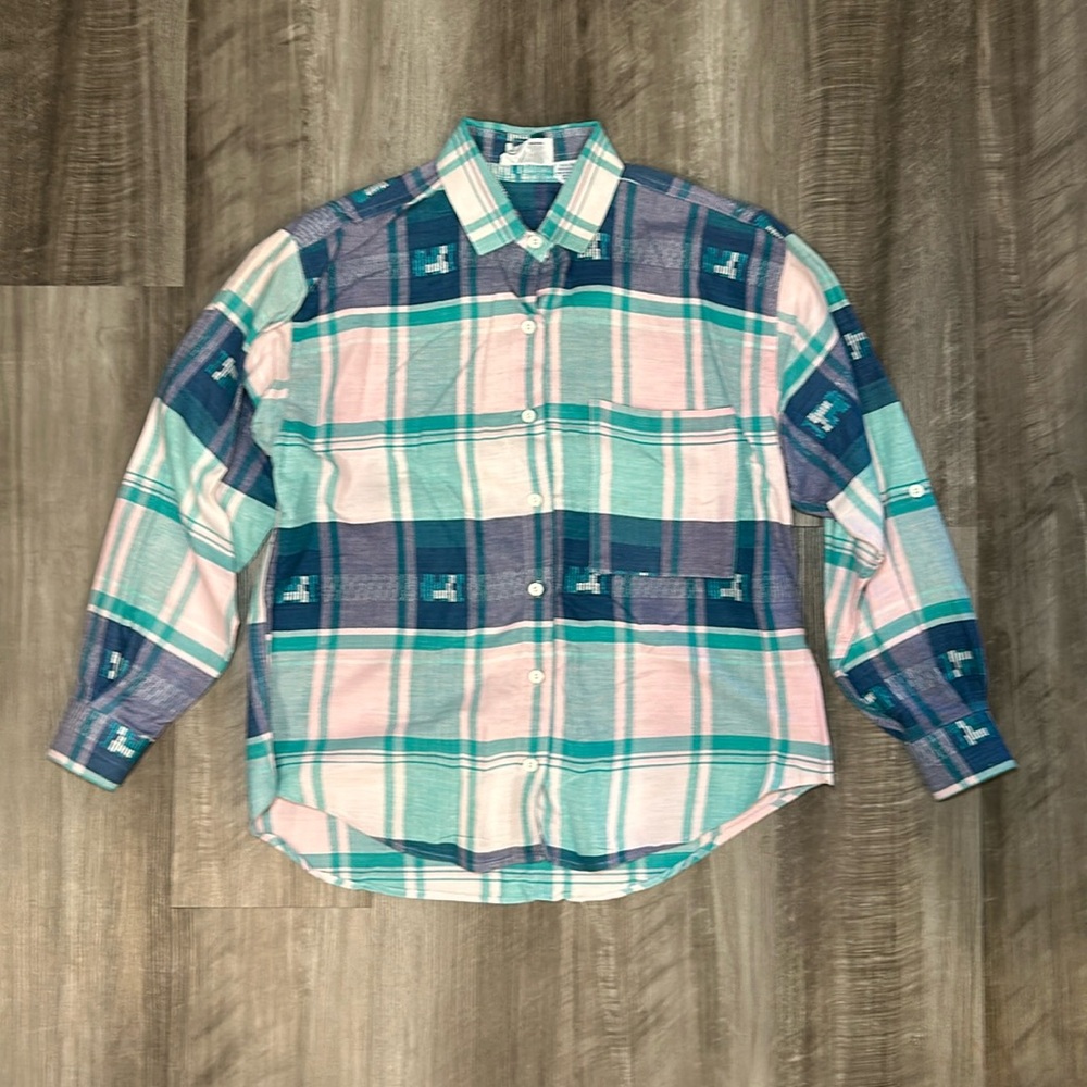 Angelique Western Long Sleeve Button Down Top - Small